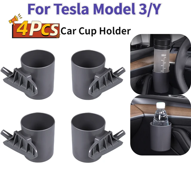 For Tesla Model 3 Y Car Cup Holder Vehicle Storage Box Auto