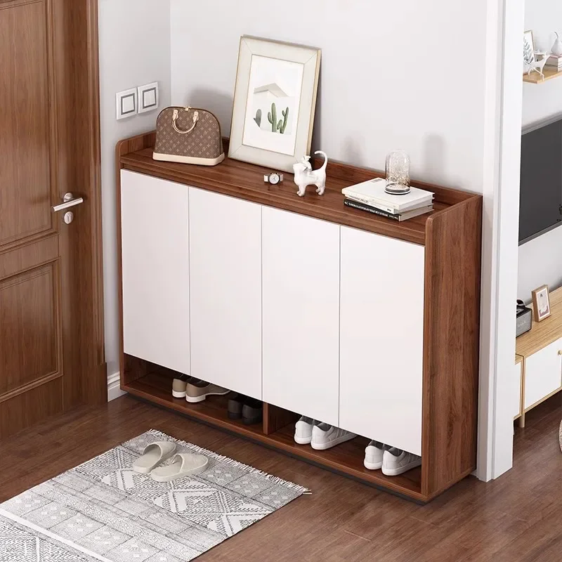 

Storage Vertical Shoe Cabinets Wooden Modern Display Nordic Shoe Cabinets White Door Szafki Na Buty Entrance Entrance Furniture