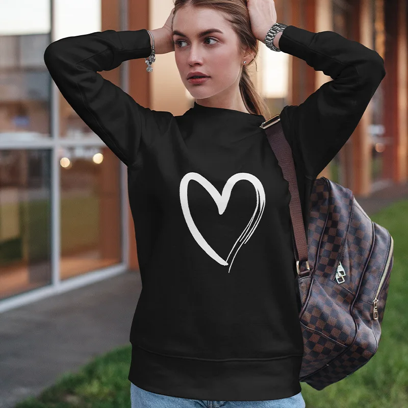 

Sweater Simple Casual Round Neck Pullover T-Shirt Long Sleeve Top 2023 Autumn Women's Clothing