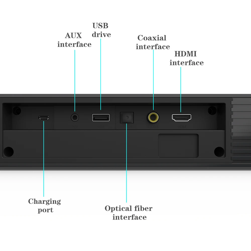 Soundbar Speakers TV Soundbar HiFi Speaker Home Theater Sound Bar Bluetooth-compatible Speaker Support Optical HDMI-compatible Samsung Sony TV