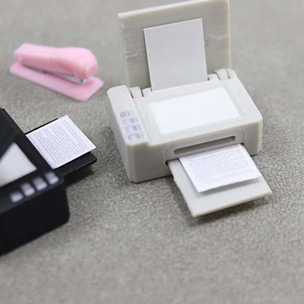 Miniature Plastic Dollhouse Printer Toy for Kids
