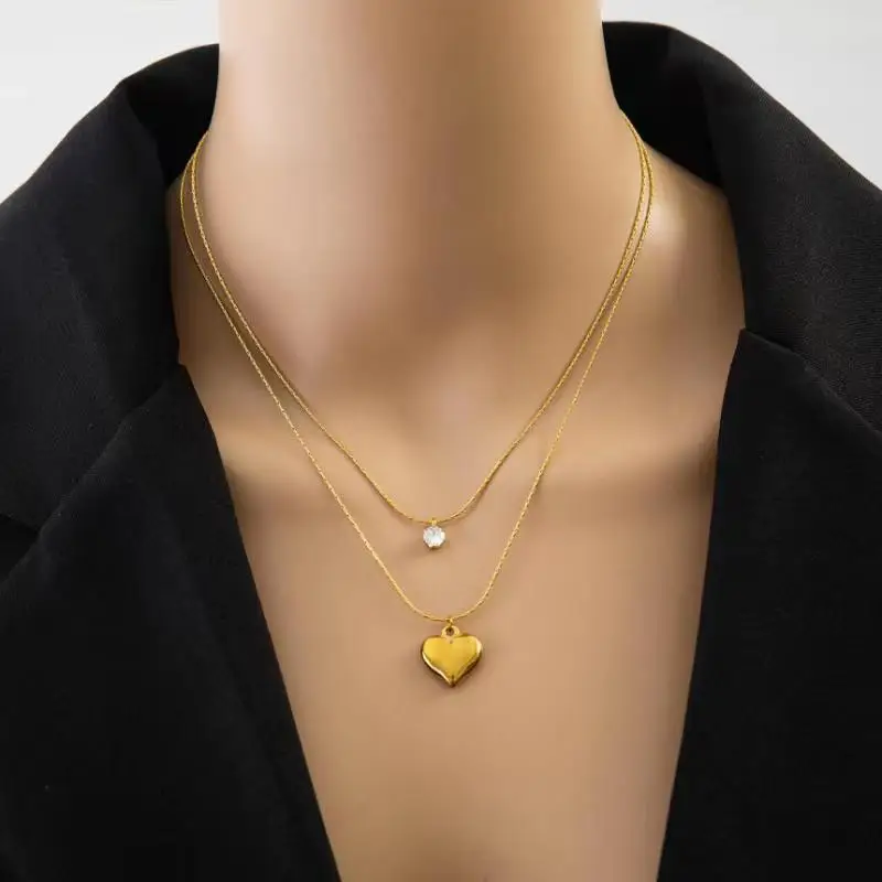 18k A21 Heart Pendant 18k A21 Heart Pendant 100pcs/lot 10x8mm Gold