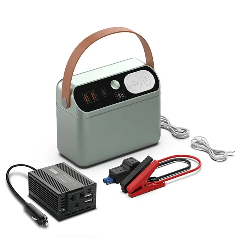 60000mAh 222Wh Jump Starter PD 60W Power Bank Charger 150W Portable Power Station Camping Car Booster Outdoor Starting Device