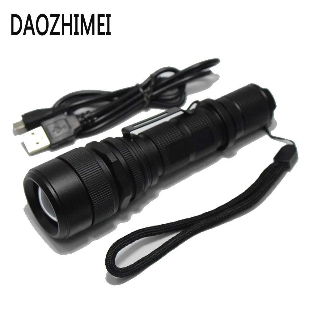 

Portable mini 8000LM XM-L2 Zoomable Led flashlight police tactical torch bicycle lamp Lanterns ZOOM Hunting Camping lighting