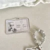 MINKYS New Arrival Cool Aluminium Alloy Metal Kpop Photocard Holder Bead Chain Photo Card Holder Kawaii School Stationery 5