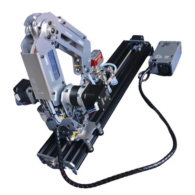 Introducing the Multi Axis Robotic Arm Industrial Stepping Metal Manipulator with Suction Cup/Stepper Motor Claw