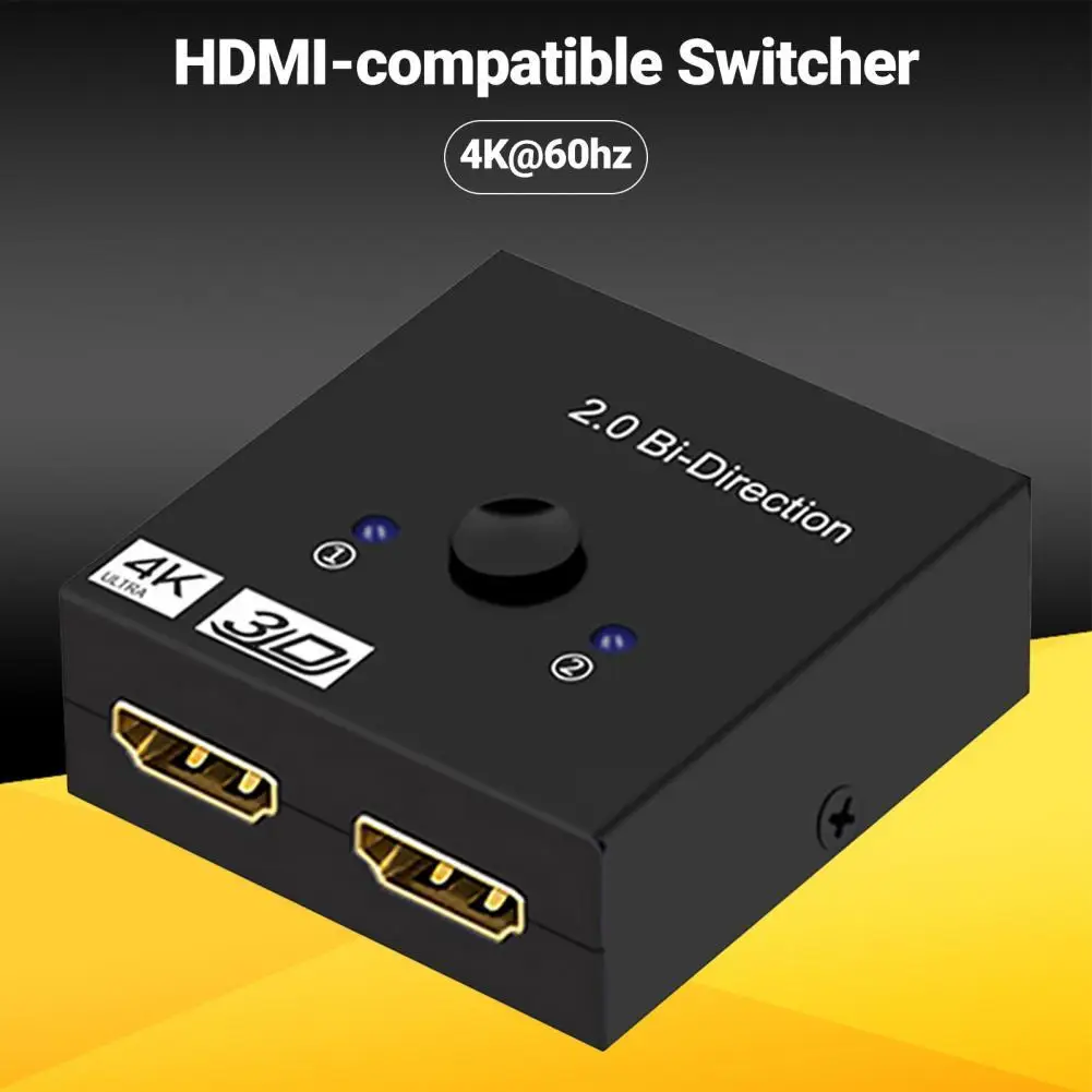 HDMI 호환 스위처 양방향 고해상도 4K @ 60hz HDMI 호환 1X2/2X1 스위치 분배기 (PS4 TV 박스 용)