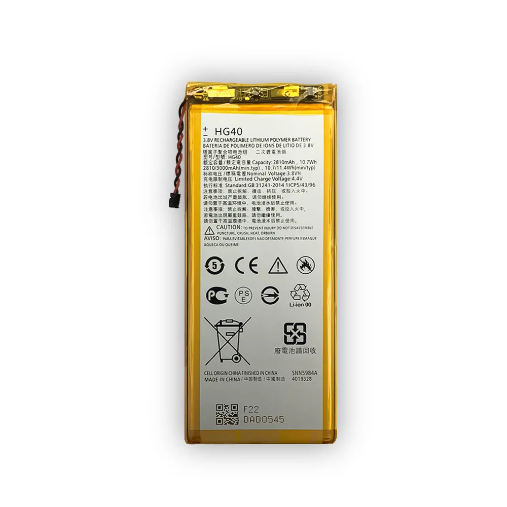 HG40 Battery for Motorola Moto G5 PLUS G5+ G5P XT1685 MXT1677 XT1687/XT1684/ XT1686 Original Capacity Mobile Phone Batteries