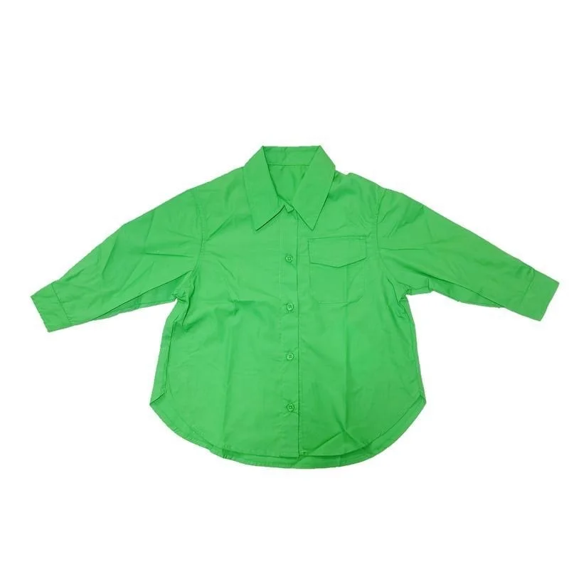 Fashion Baby Girl Boy Shirt Long Loose Infant Toddler Child Blouses Outfit Oversized Spring Autumn Summer Baby Clothes 1-12Y kids shirts