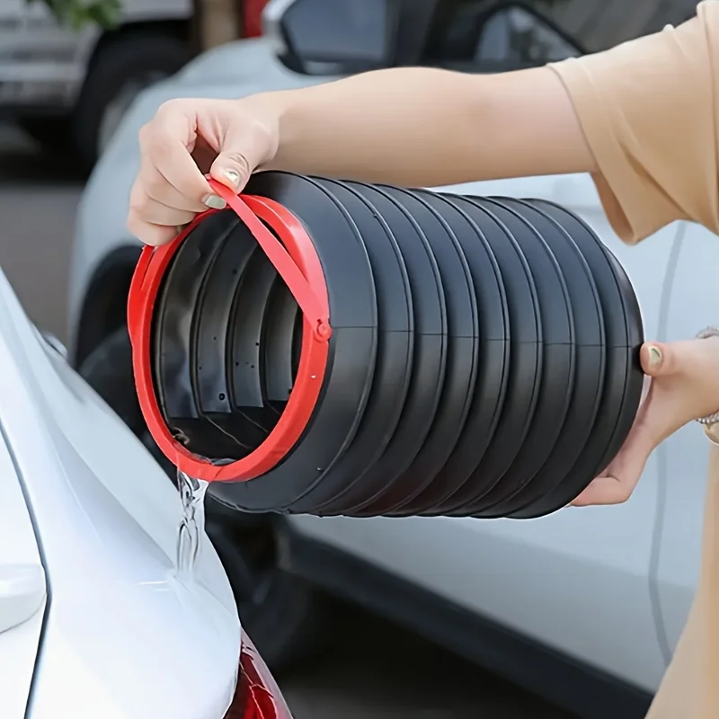 car trash bin garbage can car wash telescopic bucket folding trash organizer garbage holder Car Supplies home decor