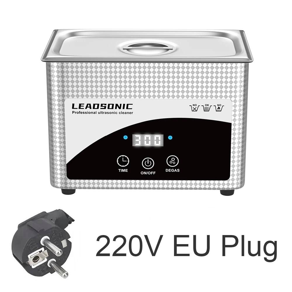 800ml Ultrasonic Cleaner Portable Washing Machine Mini Dishwasher Lave-Dishes Ultrasound Bath 220V EU Plug 6