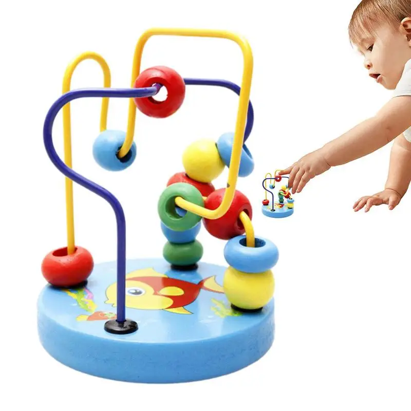 

Baby Bead Maze Colorful Roller Coaster Activity Game Fine Motor Skills Montessori Early Education Toys For Toddlers And Babies