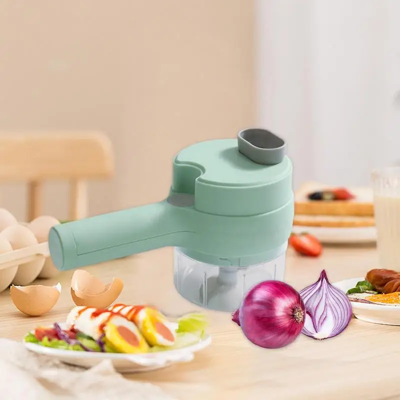 Portable Electric USB Rechargeable Fruit Vegetable Onion Garlic Cutter Mixer  Blender Chopper