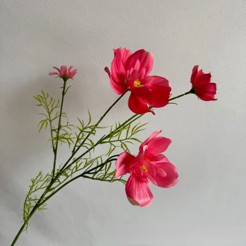 10 stücke künstliche kleine Gänseblümchen Gesang Blumen grüne Pflanze gefälschte Blume Hochzeit Dekoration Simulation Champagner Gänseblümchen Zweige – Detail 5