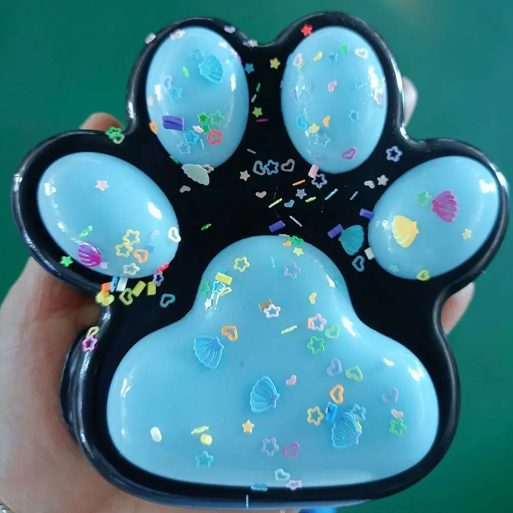 Giant Squeeze Cat Paw Toys Squeeze Toy Soft Decompressing Pinching Cat Paw Abreact Sticky Pinching and Decompressing Toy 2