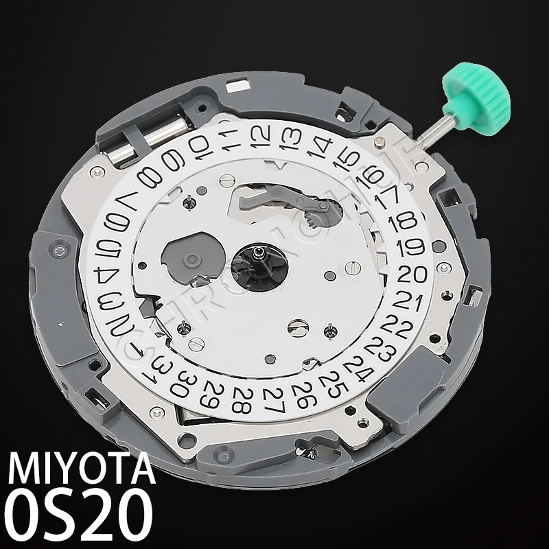 Miyota 時計用 6S20 クォーツ時計ムーブメント、調整ステム付き金属