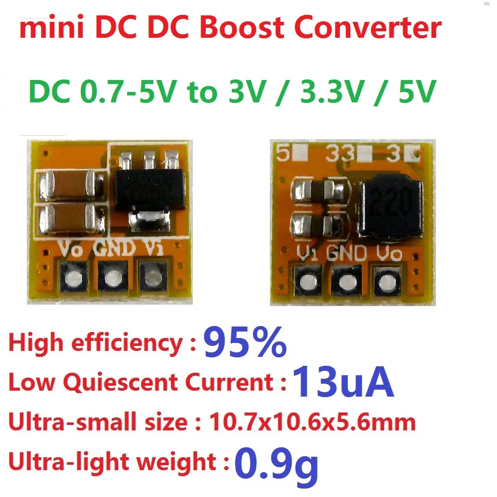 

20X 0.7-5V to 3V 3.3V 5V DC DC Boost Converter voltage Step-up Module