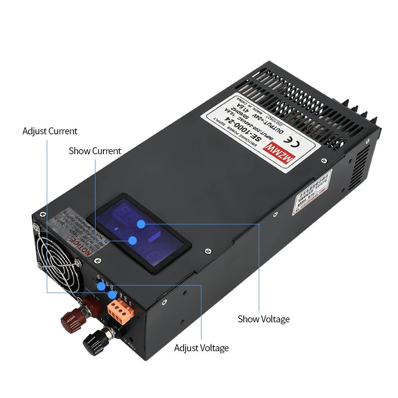 조절식 스위칭 전원 공급 장치, 디지털 디스플레이 SMPS, 2000W, 0-15V, 24V, 36V, 48V, 60V, 80V, 110V, 220V, 300V, 400V, AC/DC 110, 220, 380