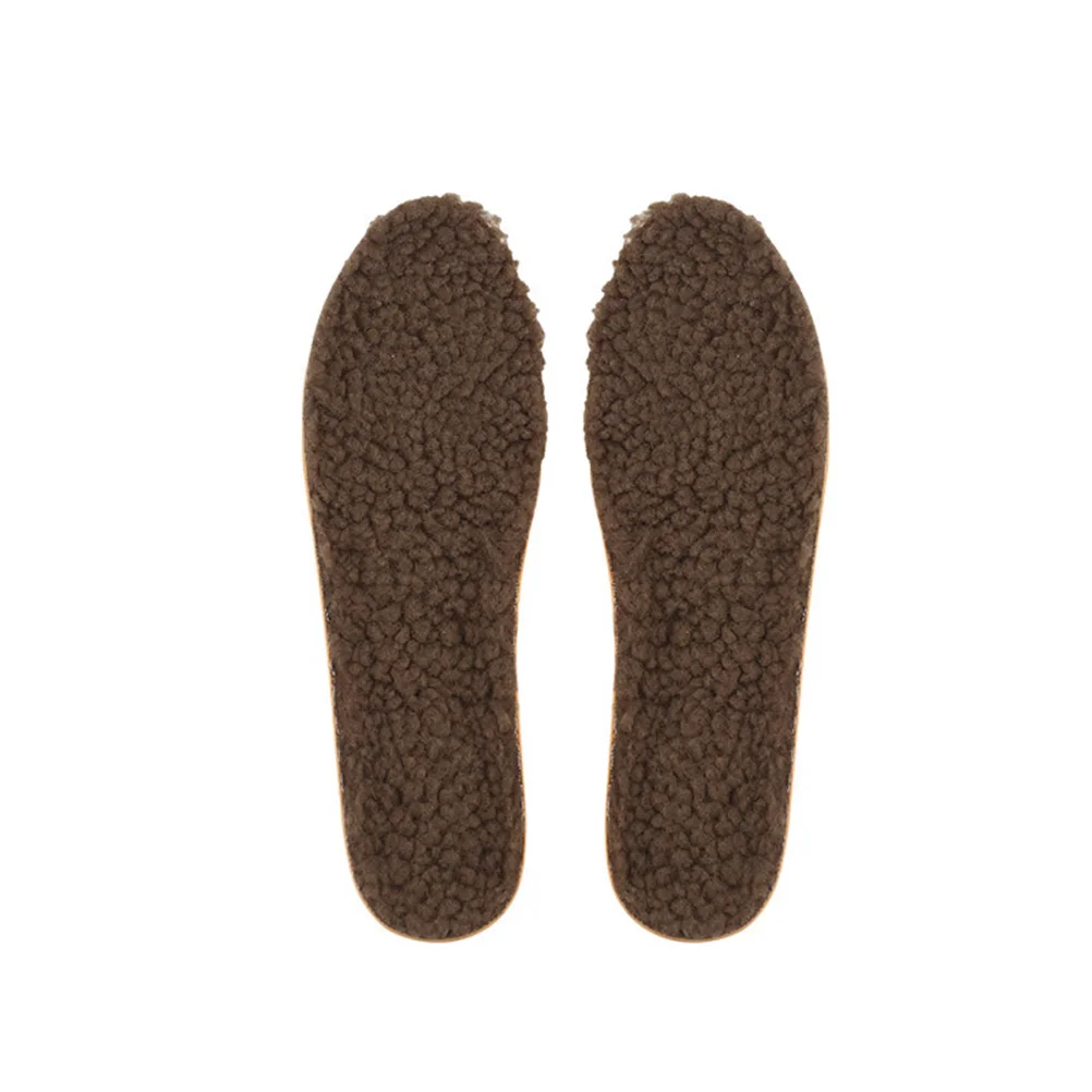 

Wool Shoe Inserts Cold Weather Pair Thick Warm Imitation Lambs Wool Insoles Shock-Absorbing Shoe Cushions Massaging Shoe Pads