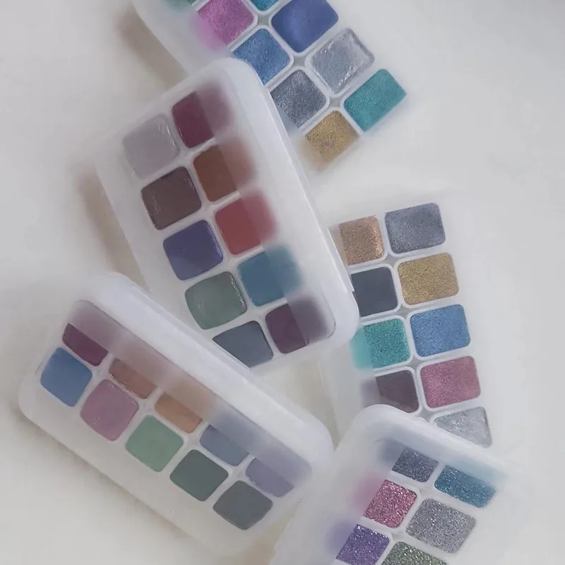 10 Colors 1.0ml Pearlescent Watercolor Pigment