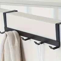 Hooks Over The Door Home Organizer Rack Clothes Coat Hat Towel Hanger Bathroom Accessories Holder Door Hang Creative Coat Hanger 1