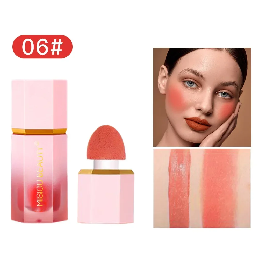 1pcs Drop Ship Make Up Liquid Blush Facial Nourishing Blusher Gel Cream Multi-purpose Lip Gloss Makeup Blush Wholesale 5