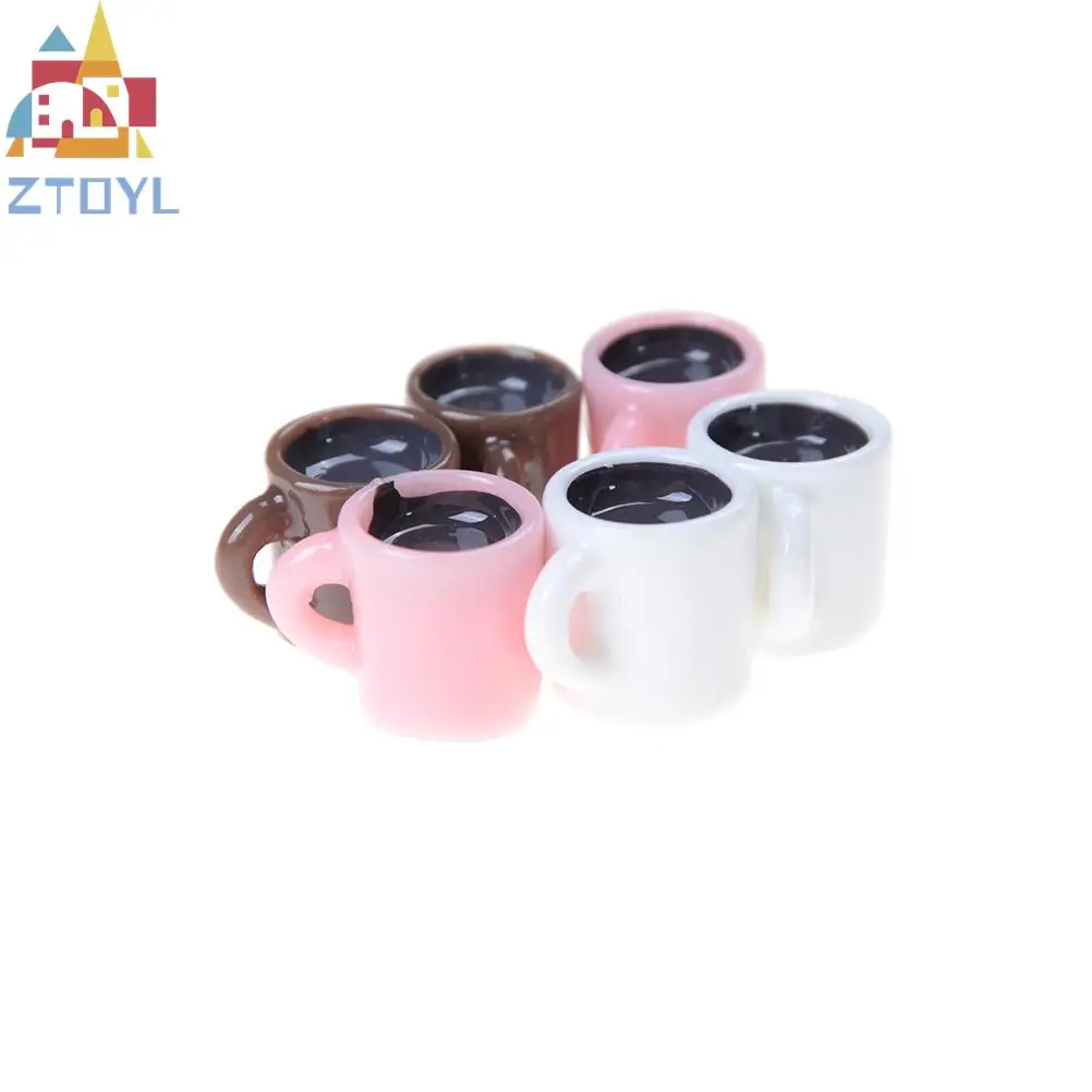 

4Pcs/lot Mini Miniature Dollhouse Coffee Cup Kitchen Room Food Drink Home Tableware Decors Dolls Accessories