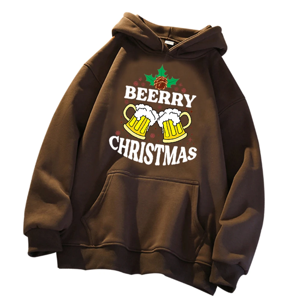 Description Picture 6 of itemBerry Christmas Hoodie Christmas Sweatshirt Christmas Gift Unisex Pullover Tops Streetwear