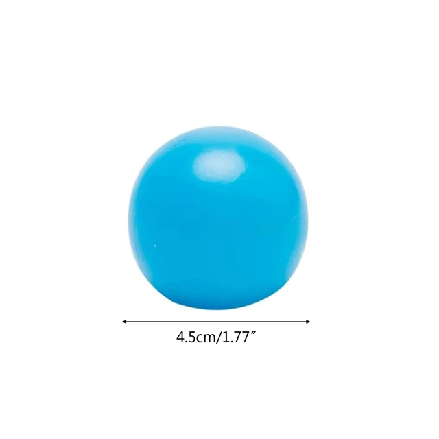 5 Pcs Glow Balls Sticky Wall Balls Stress Relief Balls Fidget Toy Ceiling Balls Glow in the Dark Decompression Squishy Dadgets 6