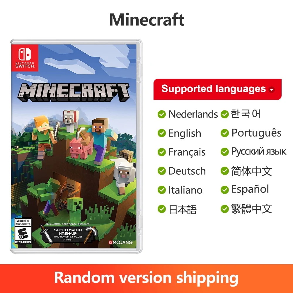 Minecraft Official Physical Game Card para Nintendo Switch, Cartas