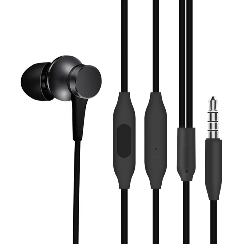 Цветные наушники-вкладыши с микрофоном для Xiaomi, huawei, Redmi, Samsung