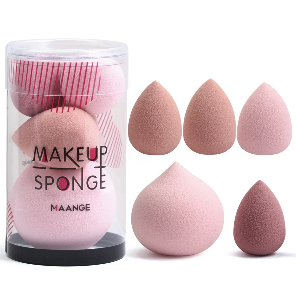 5Pcs 메이크업 스펀지 세트 블렌더 메이크업 도구 뷰티 화장품 퍼프 페이스 파운데이션 리퀴드 크림 및 파우더 블렌딩 New