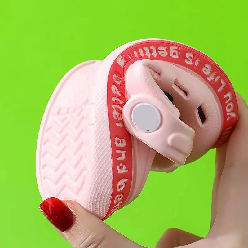Children Sandals Summer Kids Sandals Hole Soft Anti-Skid Cartoon DIY Design For Boys Girls