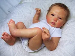 Arc en ciel – poupée de bébé Reborn, 49CM, fait main 