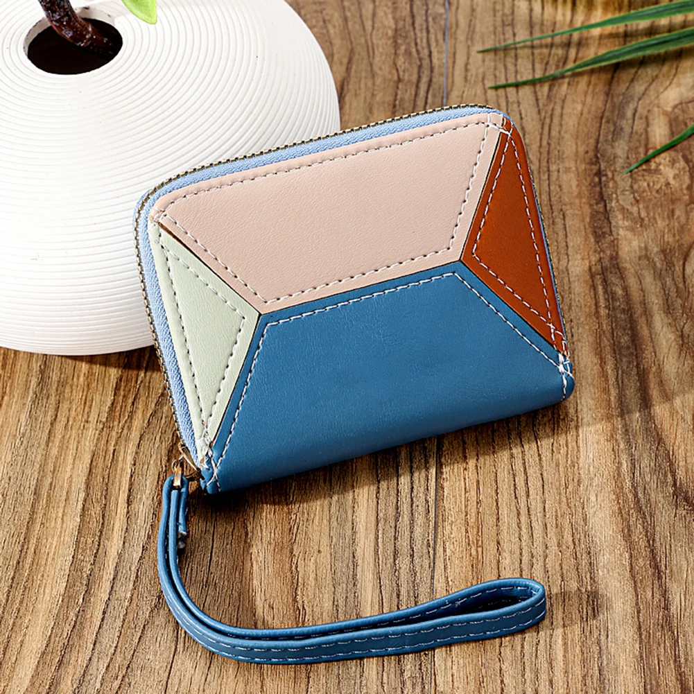 

Fashion Color Matching Coin Purse Ultra-thin Large Capacity Card Box For Credit Card Storaging
