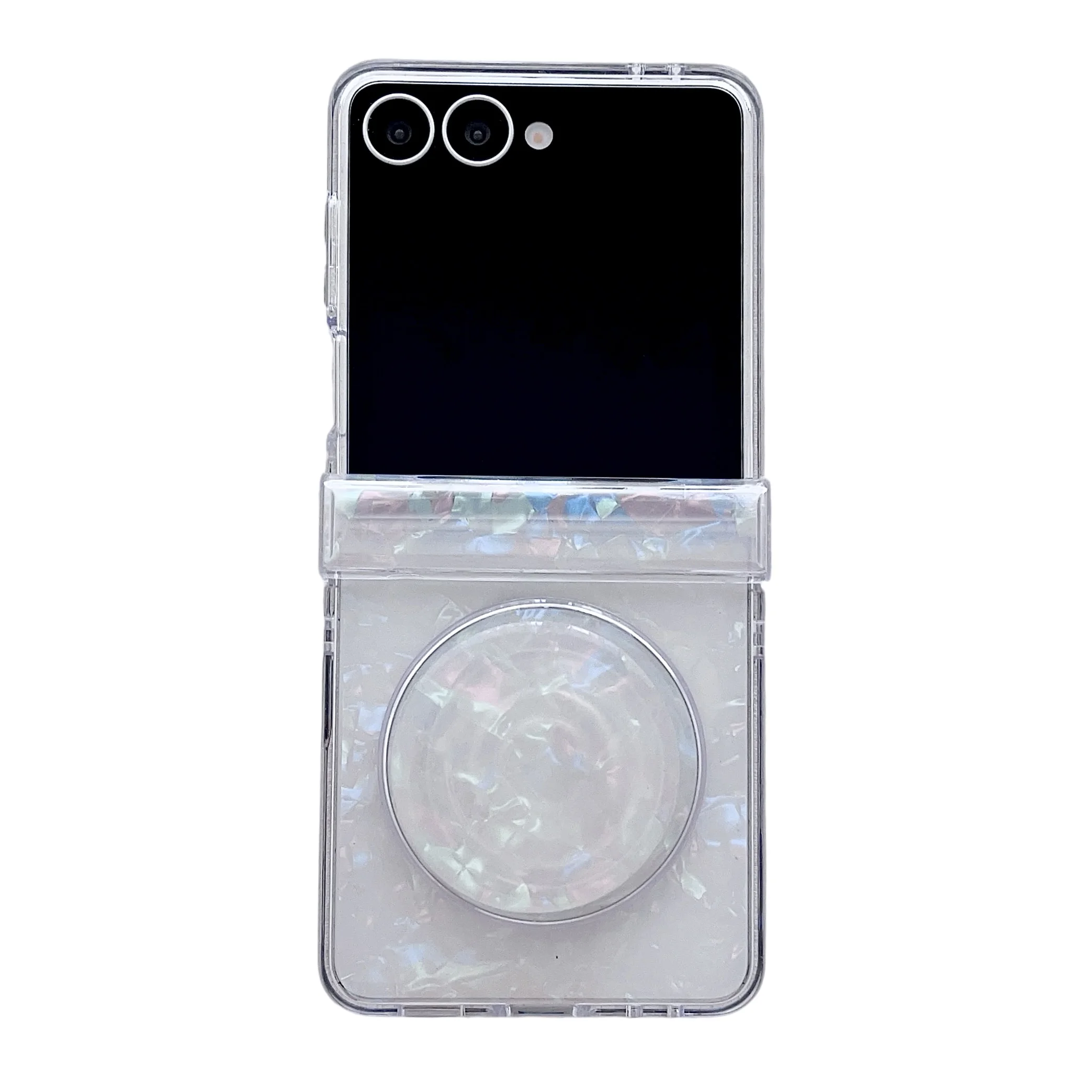 Luxury Shell Pattern Magnetic Phone Case with Bracket and Shockproof Protection