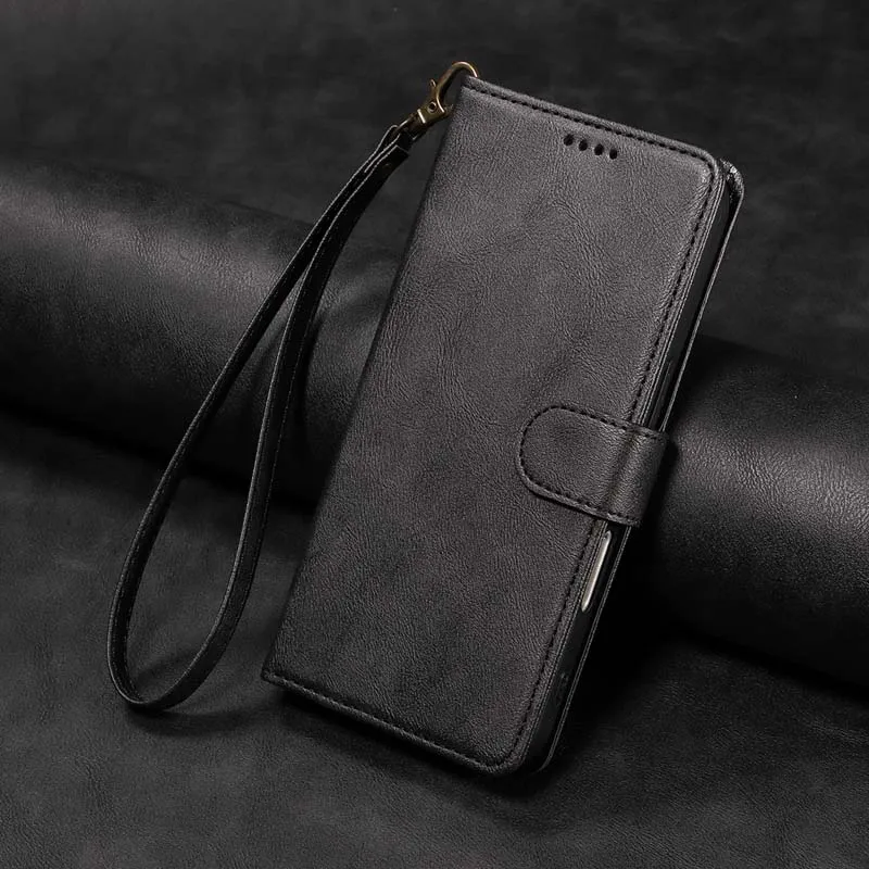 Premium RFID Leather Wallet Phone Cover - Elegant Flip Case Design