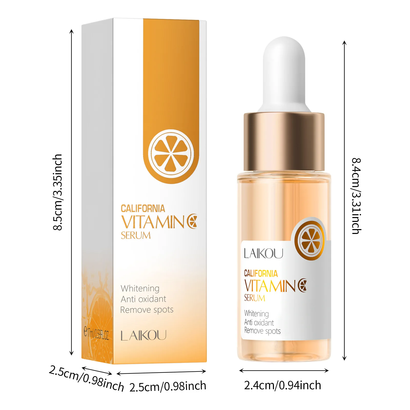LAIKOU Vitamin C Essence 17ml Hydrating and Moisturizing VC Essence Cosmetics Brightening and Moisturizing