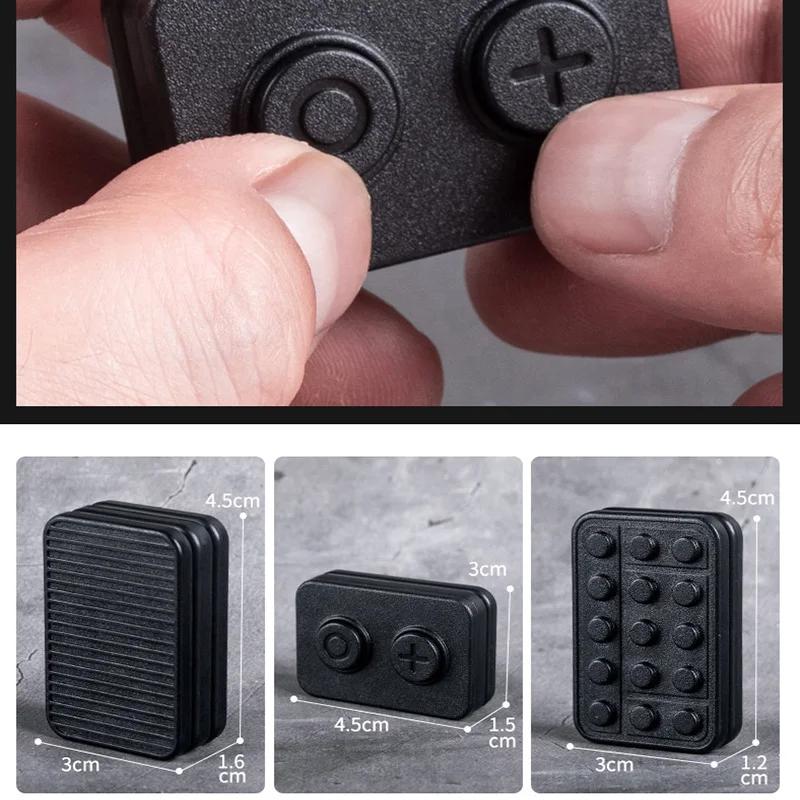 Creative Funny Magnetic Decompression Sliders EDC Push Clickers Fingertip ADHD Sensory Stress Reliever Child Adult Fidget Toys