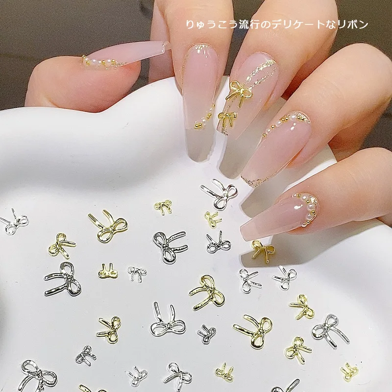 TSZS 3D Exquisite Japanese Alloy Nail Art Charms Luxury Kawaii Bow Jewelry Nail Rhinestone Decoration DIY Accessories Best Sellers In Beauty & Health