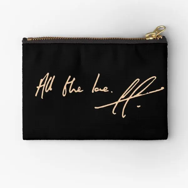 

All The Love Zipper Pouches Panties Pure Underwear Men Cosmetic Key Coin Socks Packaging Pocket Money Women Storage Bag Wallet