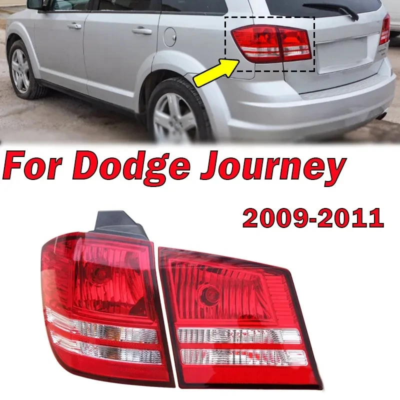 

For Dodge Journey 2009 2010 2011 Rear Tail Light Turn Signal Inside Outside Taillight Lamp housing Without Bulb Car Accessories