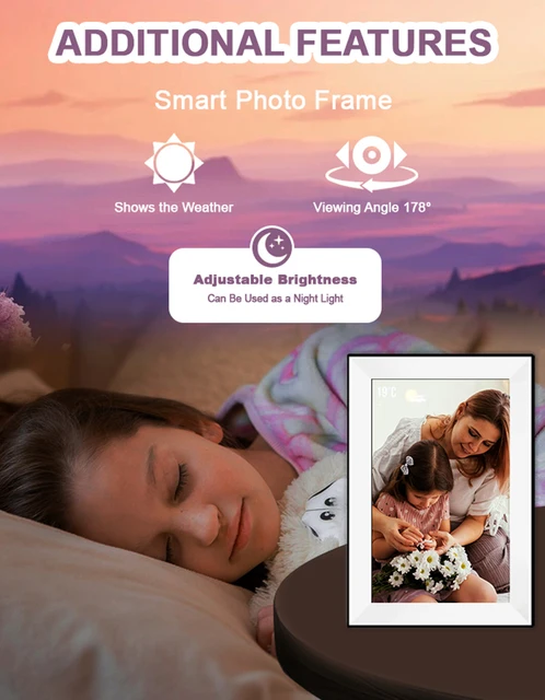 Uhale 10.1" WiFi Digital Photo Frame 32GB 4