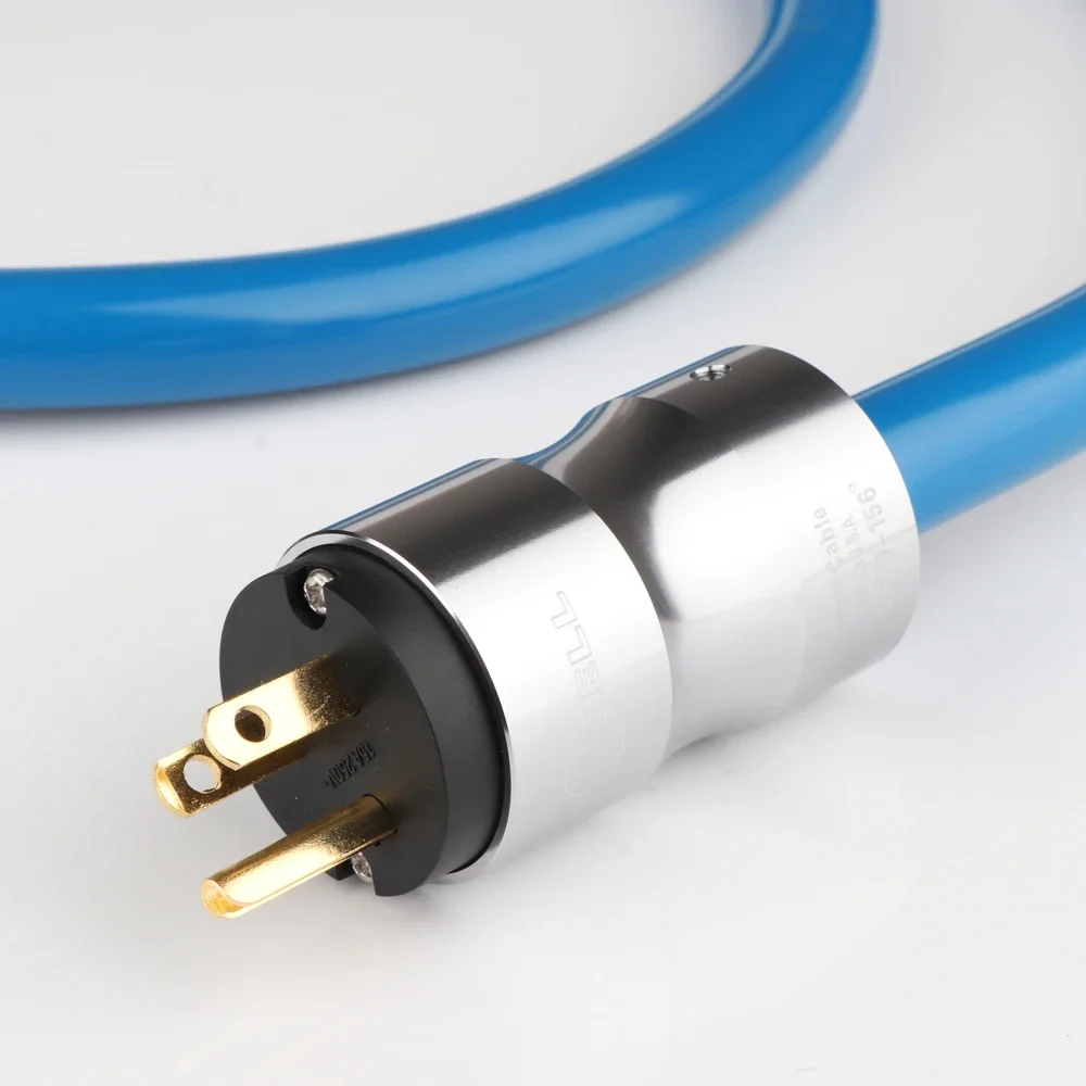 OCC Silver Plated Power cable D511 EMC Shield AC Power Cord Silver Plated US Cord Cable HIFI EU version schuko power cable