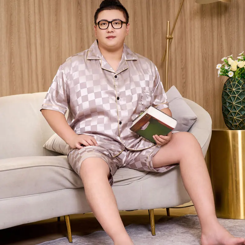 Man Pajamas Set 3XL-5XL for Summer