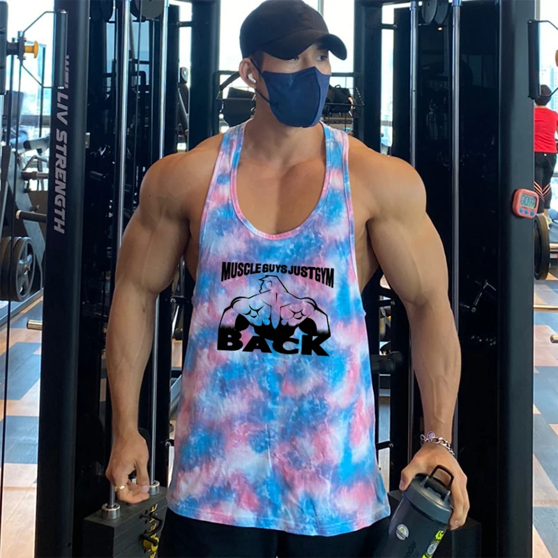 

Mens New Workout Running Casual Fitness Camo Tank Top Summer Fashion Mesh Quick Dry Vest Bodybuilding Sleeveless Shirt Clothing