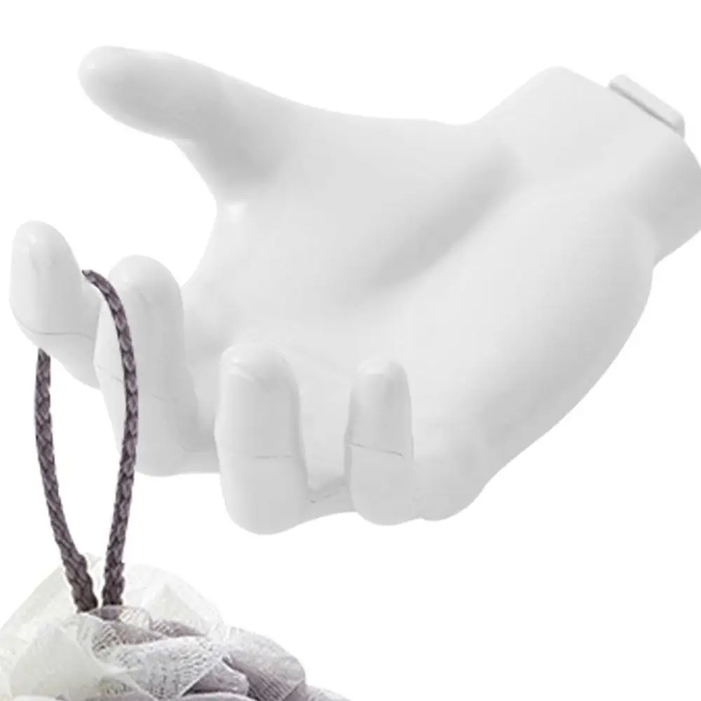 Multi-functional Hand Shape Hook Trace-less Hanger Hook Solid Color Key Holder Storage Hook Rack 5