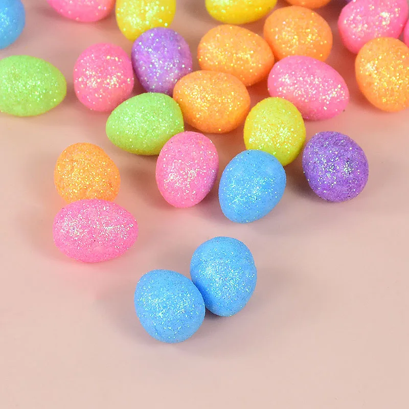 Glitter Easter Eggs Party Decoration Pigeon Eggs Foam Eggs