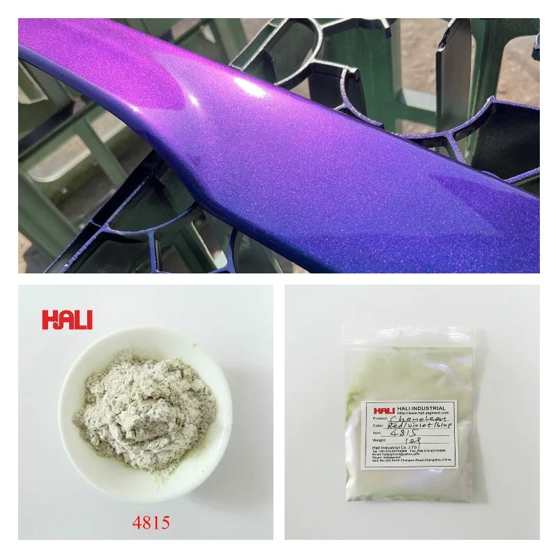 Chameleon mica powder color shift mica pigment color flip pigment item:4815 color:red/violet/blue weight:10gram