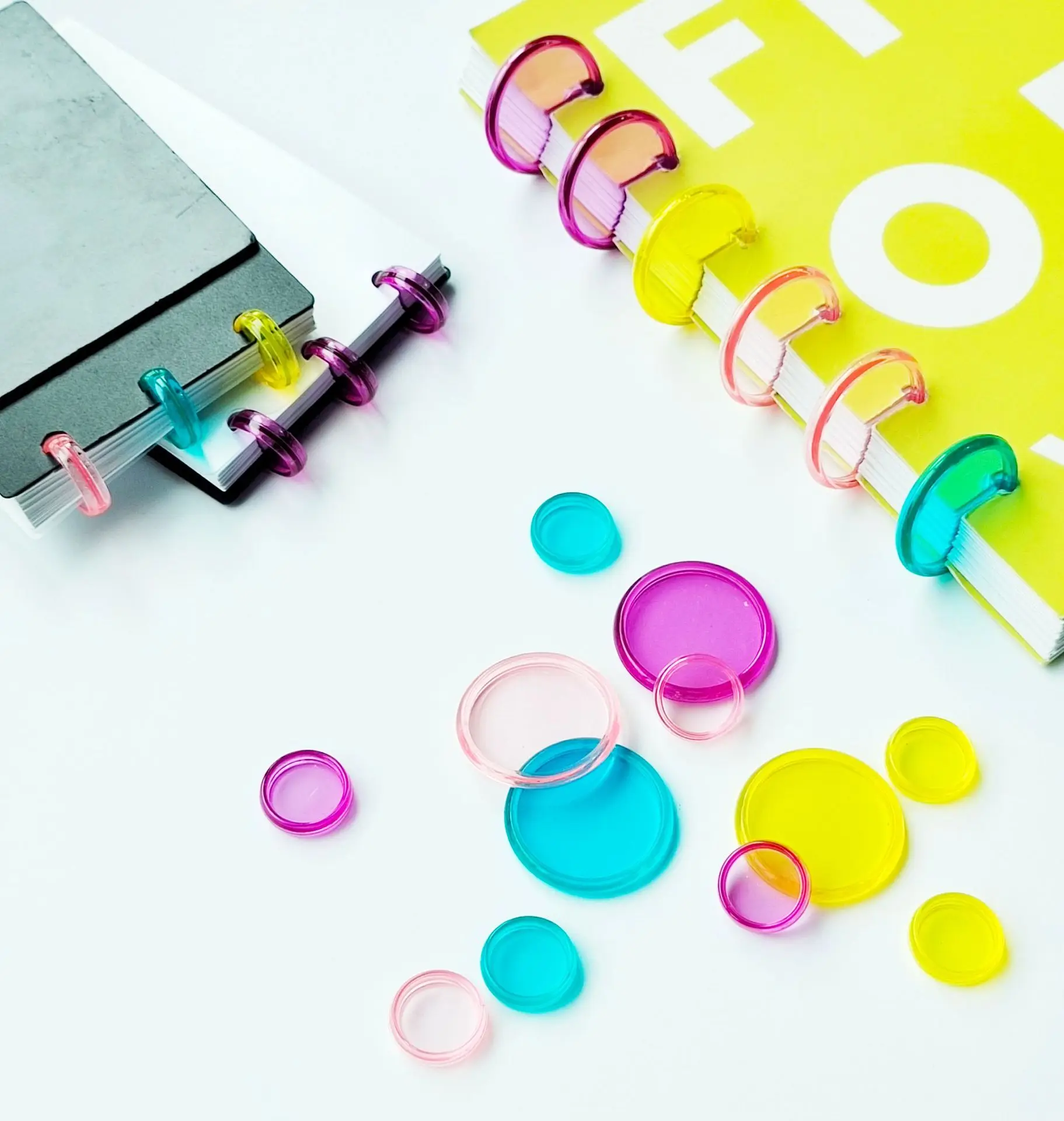 12pcs 35mm Binder Chest Mushroom Hole Discs Loose-leaf Button Binding Buckle Mushroom Planner Rings Discbound Planner Discs plastic binding rings metal binder ring loose leaf binding coil book binding supplies